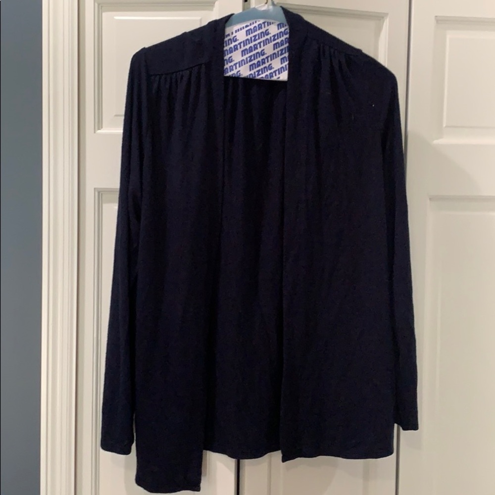 Navy Open cardigan